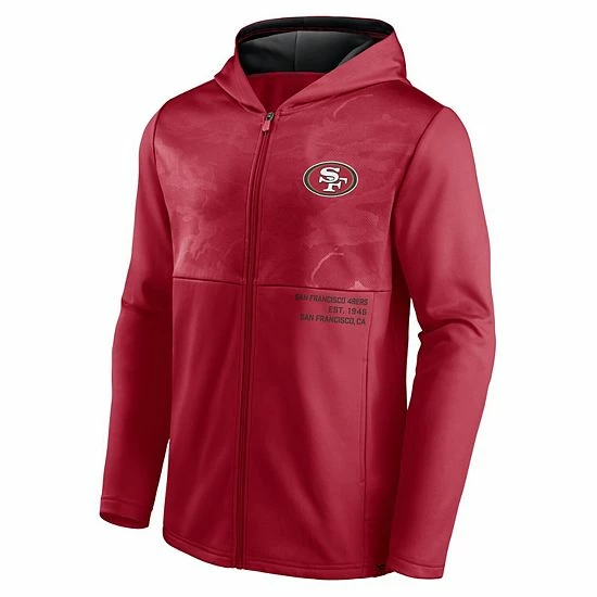 Men's Fanatics Branded Scarlet San Francisco 49ers Defender Full-Zip Hoodie Jacket Men's Fanatics Branded Scarlet San Francisco 49ers Defender Full-Zip Hoodie Jacket -Metaverse shop unnamed file 30575