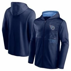 Men's Fanatics Branded Navy Tennessee Titans Defender Full-Zip Hoodie Jacket -Metaverse shop unnamed file 30578