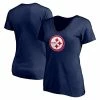 Women's Fanatics Branded Navy Pittsburgh Steelers Red, White And Team V-Neck T-Shirt -Metaverse shop unnamed file 30638