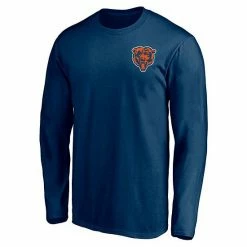 Men's Fanatics Branded Navy Chicago Bears #1 Dad Long Sleeve T-Shirt -Metaverse shop unnamed file 30643