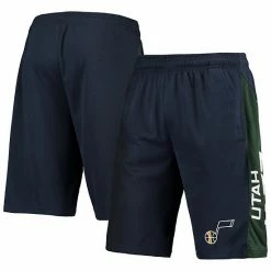 Men's Fanatics Branded Navy/Green Utah Jazz Wordmark Logo Practice Shorts -Metaverse shop unnamed file 30765