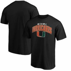 Alternative view of Men's Fanatics Branded Black Miami Hurricanes Steady T-Shirt