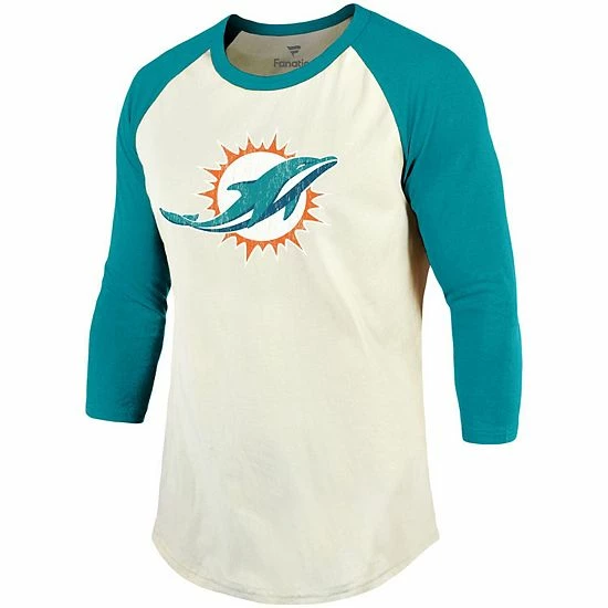 Men's Fanatics Branded Tua Tagovailoa Cream/Aqua Miami Dolphins Vintage Player Raglan Name & Number 3/4-Sleeve T-Shirt Men's Fanatics Branded Tua Tagovailoa Cream/Aqua Miami Dolphins Vintage Player Raglan Name & Number 3/4-Sleeve T-Shirt -Metaverse shop unnamed file 30846
