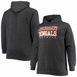Men's Fanatics Branded Heathered Charcoal Cincinnati Bengals Big & Tall Practice Pullover Hoodie 3 Men's Fanatics Branded Heathered Charcoal Cincinnati Bengals Big & Tall Practice Pullover Hoodie -Metaverse shop unnamed file 30852