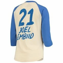 Women's Fanatics Branded Joel Embiid Cream Philadelphia 76ers Raglan 3/4-Sleeve T-Shirt 9 Women's Fanatics Branded Joel Embiid Cream Philadelphia 76ers Raglan 3/4-Sleeve T-Shirt -Metaverse shop unnamed file 30933