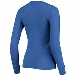 Women's Fanatics Branded Heathered Royal New York Islanders Puck Hog Tri-Blend Scoop Neck Long Sleeve T-Shirt -Metaverse shop unnamed file 30941