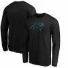 Men's Fanatics Branded Black Carolina Panthers Primary Logo Long Sleeve T-Shirt