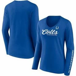 Women's Fanatics Branded Royal Indianapolis Colts Drive Forward V-Neck Long Sleeve T-Shirt 3 Women's Fanatics Branded Royal Indianapolis Colts Drive Forward V-Neck Long Sleeve T-Shirt -Metaverse shop unnamed file 31006