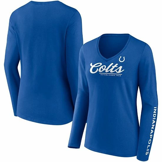 Women's Fanatics Branded Royal Indianapolis Colts Drive Forward V-Neck Long Sleeve T-Shirt Women's Fanatics Branded Royal Indianapolis Colts Drive Forward V-Neck Long Sleeve T-Shirt -Metaverse shop unnamed file 31006