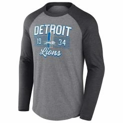 Men's Fanatics Branded Heathered Gray/Heathered Charcoal Detroit Lions Weekend Casual Tri-Blend Raglan Long Sleeve T-Shirt 4 Men's Fanatics Branded Heathered Gray/Heathered Charcoal Detroit Lions Weekend Casual Tri-Blend Raglan Long Sleeve T-Shirt -Metaverse shop unnamed file 31019