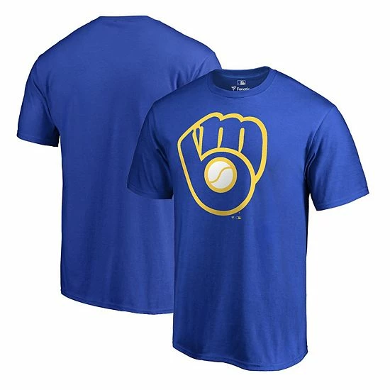 Men's Fanatics Branded Royal Milwaukee Brewers Big & Tall Cooperstown Collection Huntington Team T-Shirt 4 Men's Fanatics Branded Royal Milwaukee Brewers Big & Tall Cooperstown Collection Huntington Team T-Shirt - Image 2