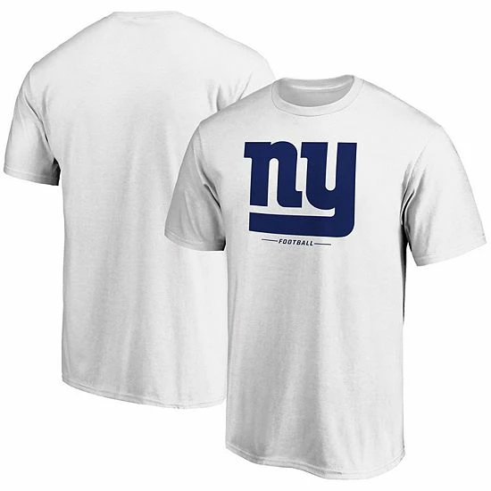 Men's Fanatics Branded White New York Giants Big & Tall Team Logo Lockup T-Shirt 4 Men's Fanatics Branded White New York Giants Big & Tall Team Logo Lockup T-Shirt - Image 2