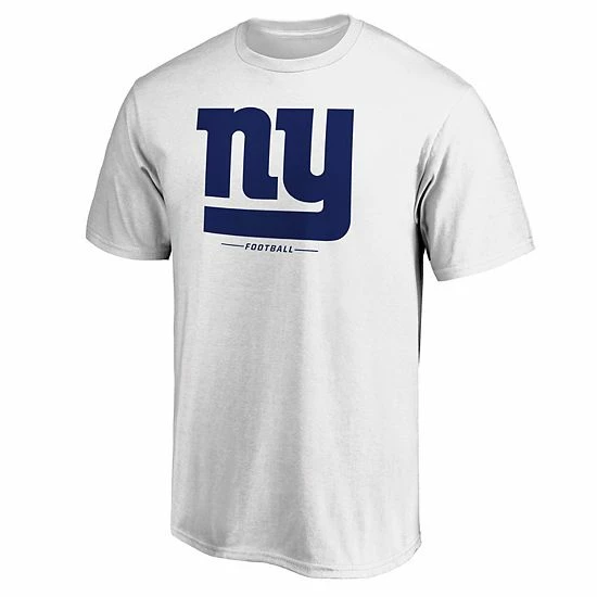 Men's Fanatics Branded White New York Giants Big & Tall Team Logo Lockup T-Shirt 5 Men's Fanatics Branded White New York Giants Big & Tall Team Logo Lockup T-Shirt - Image 3