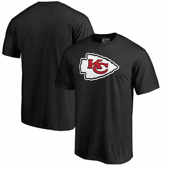Men's Fanatics Branded Black Kansas City Chiefs Primary Logo T-Shirt 3 Men's Fanatics Branded Black Kansas City Chiefs Primary Logo T-Shirt