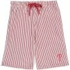 Fanatics Men's White/Scarlet Philadelphia Phillies Big & Tall Pinstripe Shorts