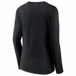 Women's Fanatics Branded Black Atlanta Falcons Drive Forward V-Neck Long Sleeve T-Shirt -Metaverse shop unnamed file 31244