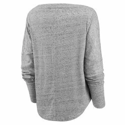 Women's Fanatics Branded Heathered Gray Boston Celtics Nostalgia Off-The-Shoulder Long Sleeve T-Shirt -Metaverse shop unnamed file 3128