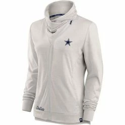 Women's Fanatics Branded Cream Dallas Cowboys Break It Loose Cowl Neck Full-Zip Sweatshirt 4 Women's Fanatics Branded Cream Dallas Cowboys Break It Loose Cowl Neck Full-Zip Sweatshirt -Metaverse shop unnamed file 31394
