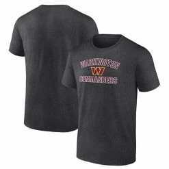 Men's Fanatics Branded Heathered Charcoal Washington Commanders Team Victory Arch T-Shirt -Metaverse shop unnamed file 31397