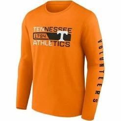 Men's Fanatics Branded Tennessee Orange Tennessee Volunteers Broad Jump 2-Hit Long Sleeve T-Shirt -Metaverse shop unnamed file 31402