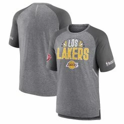 Men's Fanatics Branded Heathered Gray Los Angeles Lakers 2021 Noches Ene-Be-A Core Shooting Raglan T-Shirt -Metaverse shop unnamed file 31405