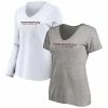 Women's Fanatics Branded Heathered Gray/White Washington Football Team 2-Pack V-Neck T-Shirt Combo Set 1 Women's Fanatics Branded Heathered Gray/White Washington Football Team 2-Pack V-Neck T-Shirt Combo Set -Metaverse shop unnamed file 31412