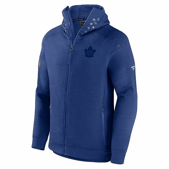 Men's Fanatics Branded Heather Blue Toronto Maple Leafs Authentic Pro Road Tech Full-Zip Hoodie Jacket 5 Men's Fanatics Branded Heather Blue Toronto Maple Leafs Authentic Pro Road Tech Full-Zip Hoodie Jacket - Image 3