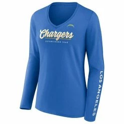 Women's Fanatics Branded Powder Blue Los Angeles Chargers Drive Forward V-Neck Long Sleeve T-Shirt 4 Women's Fanatics Branded Powder Blue Los Angeles Chargers Drive Forward V-Neck Long Sleeve T-Shirt -Metaverse shop unnamed file 3147