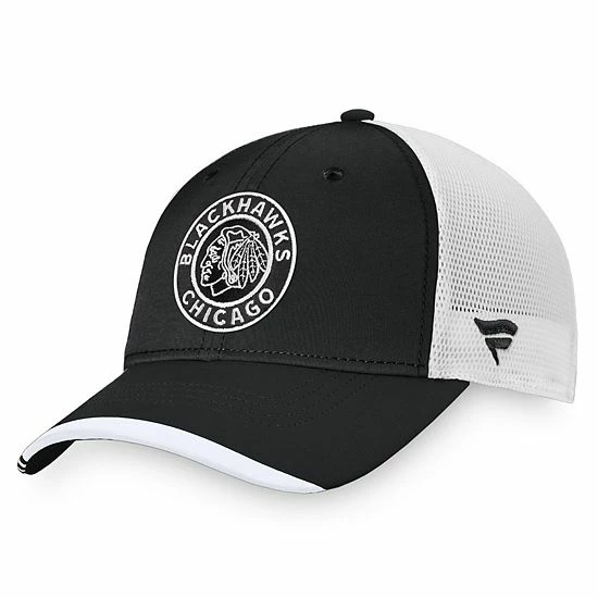 Men's Fanatics Branded Black/White Chicago Blackhawks Authentic Pro Locker Room Logo Trucker Snapback Hat Men's Fanatics Branded Black/White Chicago Blackhawks Authentic Pro Locker Room Logo Trucker Snapback Hat -Metaverse shop unnamed file 31475