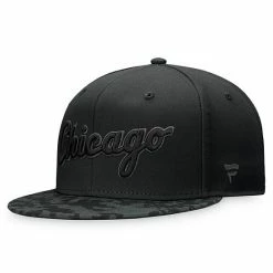 Men's Fanatics Branded Black Chicago White Sox Camo Brim Fitted Hat