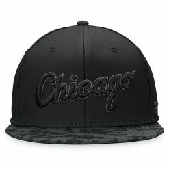 Men's Fanatics Branded Black Chicago White Sox Camo Brim Fitted Hat -Metaverse shop unnamed file 31481