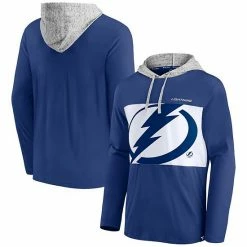 Men's Fanatics Branded Blue/White Tampa Bay Lightning Block Party Unmatched Skill Pullover Hoodie -Metaverse shop unnamed file 31516