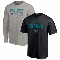 Men's Fanatics Branded Black/Heathered Gray San Jose Sharks 2-Pack T-Shirt Combo Set 3 Men's Fanatics Branded Black/Heathered Gray San Jose Sharks 2-Pack T-Shirt Combo Set -Metaverse shop unnamed file 31524