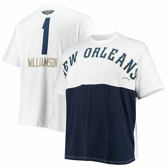 Men's Fanatics Branded Zion Williamson White New Orleans Pelicans Big & Tall Yoke T-Shirt Men's Fanatics Branded Zion Williamson White New Orleans Pelicans Big & Tall Yoke T-Shirt -Metaverse shop unnamed file 3153