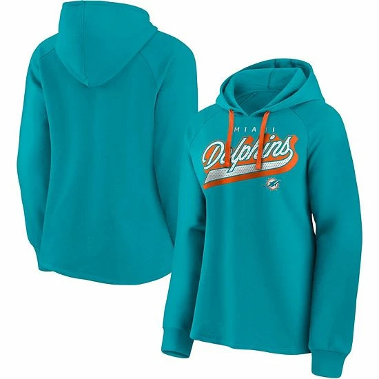 Women's Fanatics Branded Aqua Miami Dolphins First Contact Raglan Pullover Hoodie Women's Fanatics Branded Aqua Miami Dolphins First Contact Raglan Pullover Hoodie -Metaverse shop unnamed file 31531
