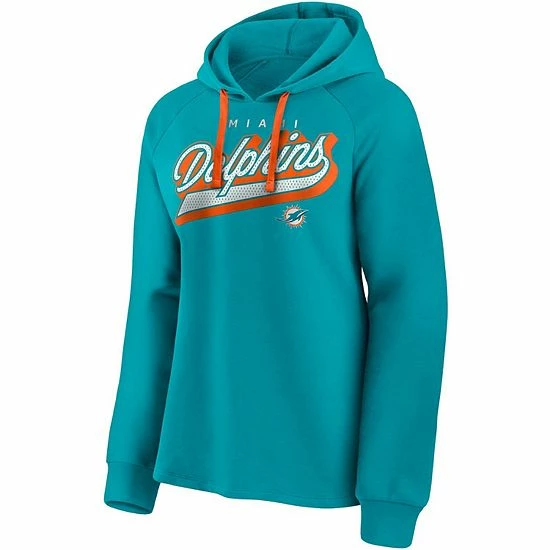 Women's Fanatics Branded Aqua Miami Dolphins First Contact Raglan Pullover Hoodie Women's Fanatics Branded Aqua Miami Dolphins First Contact Raglan Pullover Hoodie -Metaverse shop unnamed file 31532