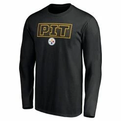 Men's Fanatics Branded Black Pittsburgh Steelers Squad Long Sleeve T-Shirt -Metaverse shop unnamed file 31557