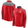 Men's Fanatics Branded Red New York Red Bulls Primary Logo 1/4-Zip Fleece Jacket -Metaverse shop unnamed file 31564