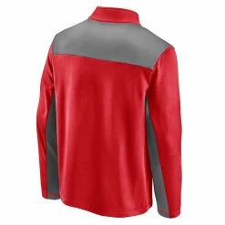 Men's Fanatics Branded Red New York Red Bulls Primary Logo 1/4-Zip Fleece Jacket -Metaverse shop unnamed file 31567