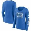 Women's Fanatics Branded Blue Detroit Lions Hometown Sweep Long Sleeve V-Neck T-Shirt 2 Women's Fanatics Branded Blue Detroit Lions Hometown Sweep Long Sleeve V-Neck T-Shirt -Metaverse shop unnamed file 3160