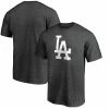Men's Fanatics Branded Heathered Charcoal Los Angeles Dodgers Big & Tall Logo T-Shirt -Metaverse shop unnamed file 31610