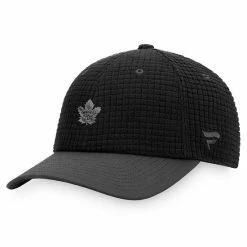 Men's Fanatics Branded Black Toronto Maple Leafs Authentic Pro Black Ice Adjustable Snapback Hat