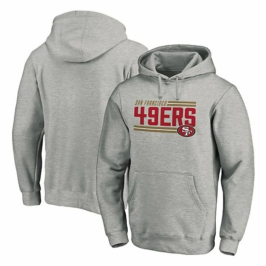 Men's Fanatics Branded Heathered Charcoal San Francisco 49ers Big & Tall On Side Stripe Pullover Hoodie 3 Men's Fanatics Branded Heathered Charcoal San Francisco 49ers Big & Tall On Side Stripe Pullover Hoodie