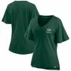 Women's Fanatics Branded Green Green Bay Packers Southpaw Flutter V-Neck T-Shirt -Metaverse shop unnamed file 3164
