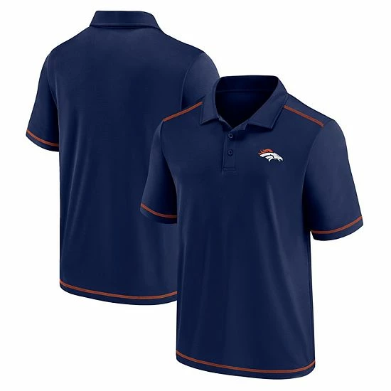 Men's Fanatics Branded Navy Denver Broncos Primary Logo Polo 4 Men's Fanatics Branded Navy Denver Broncos Primary Logo Polo - Image 2
