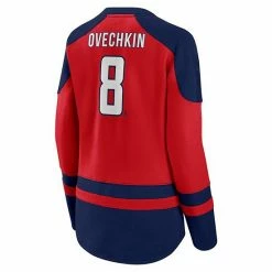 Women's Fanatics Branded Alexander Ovechkin Red/Navy Washington Capitals Lace-Up Raglan Sweatshirt -Metaverse shop unnamed file 31681