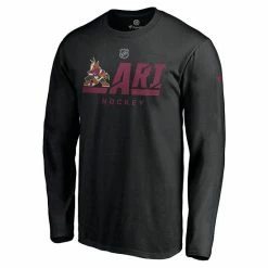 Men's Fanatics Branded Black Arizona Coyotes Authentic Pro Secondary Logo Long Sleeve T-Shirt -Metaverse shop unnamed file 31736