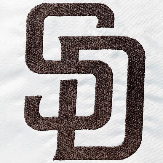 Fanatics Men's White/Brown San Diego Padres Big & Tall Satin Full-Snap Jacket Fanatics Men's White/Brown San Diego Padres Big & Tall Satin Full-Snap Jacket -Metaverse shop unnamed file 31802