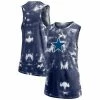 Women's Fanatics Branded White/Navy Dallas Cowboys Sport Resort Logo Tie-Dye Tank Top