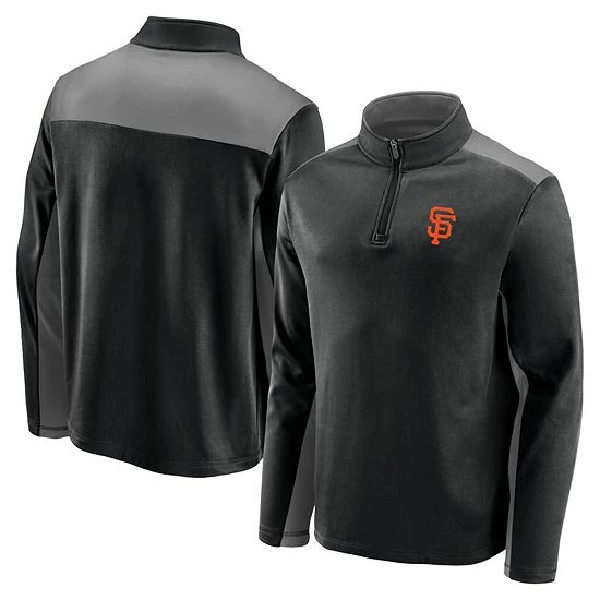 Men's Fanatics Branded Black San Francisco Giants Team Primary Logo Quarter-Zip Jacket Men's Fanatics Branded Black San Francisco Giants Team Primary Logo Quarter-Zip Jacket -Metaverse shop unnamed file 31808